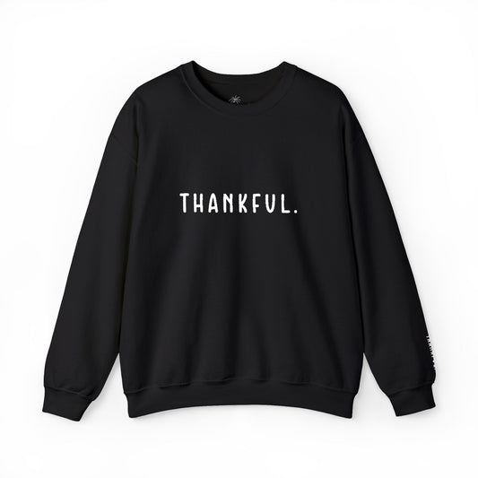 Embroidered Thankful Crewneck