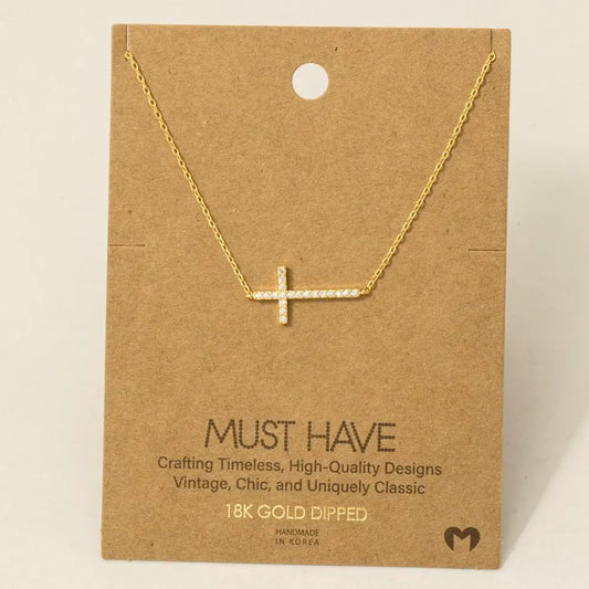 Gold Cross Necklace