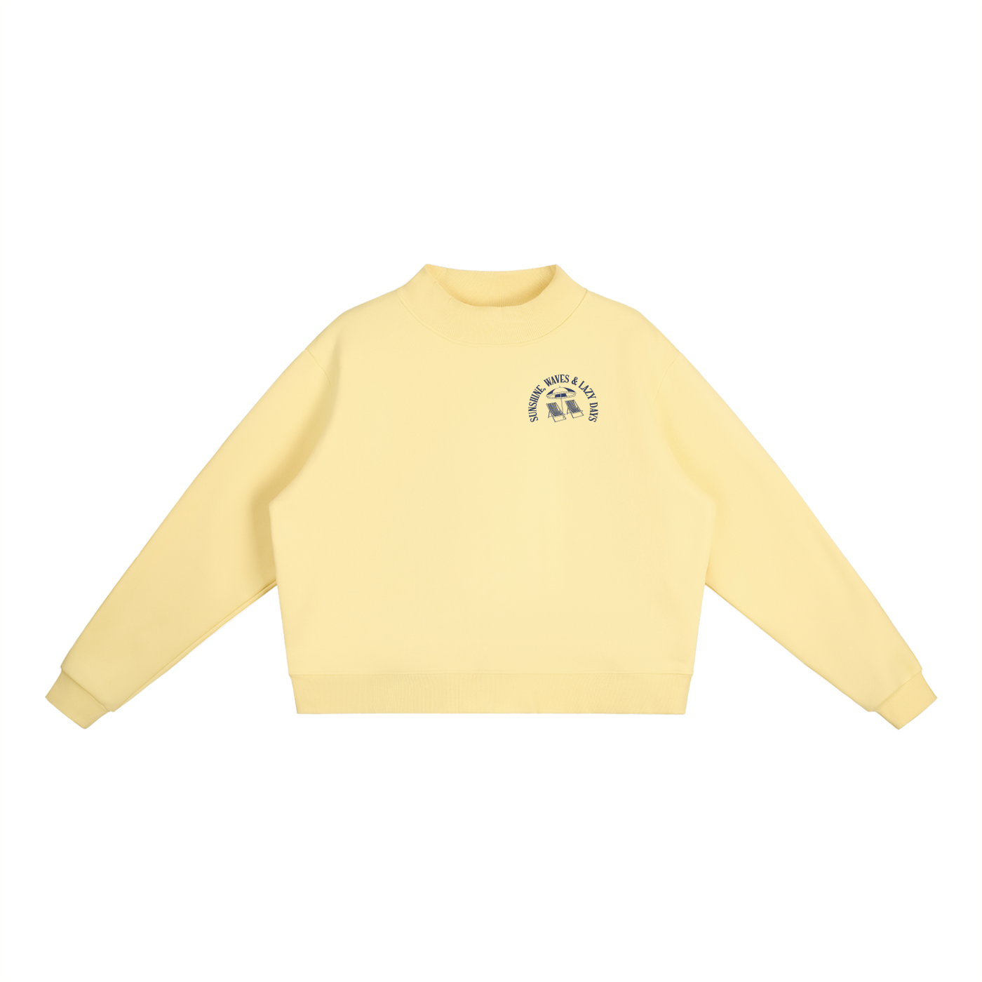 Sunshine, Waves, & Lazy Days Mockneck