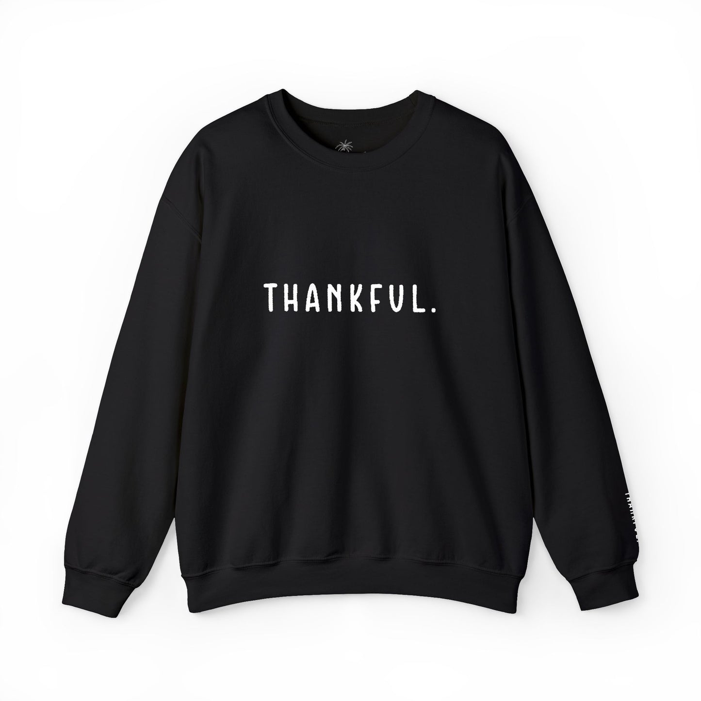 Embroidered Thankful Crewneck