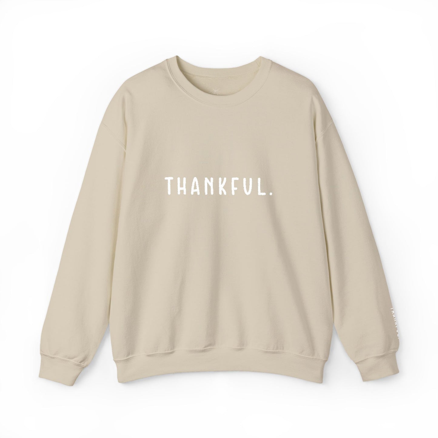 Embroidered Thankful Crewneck