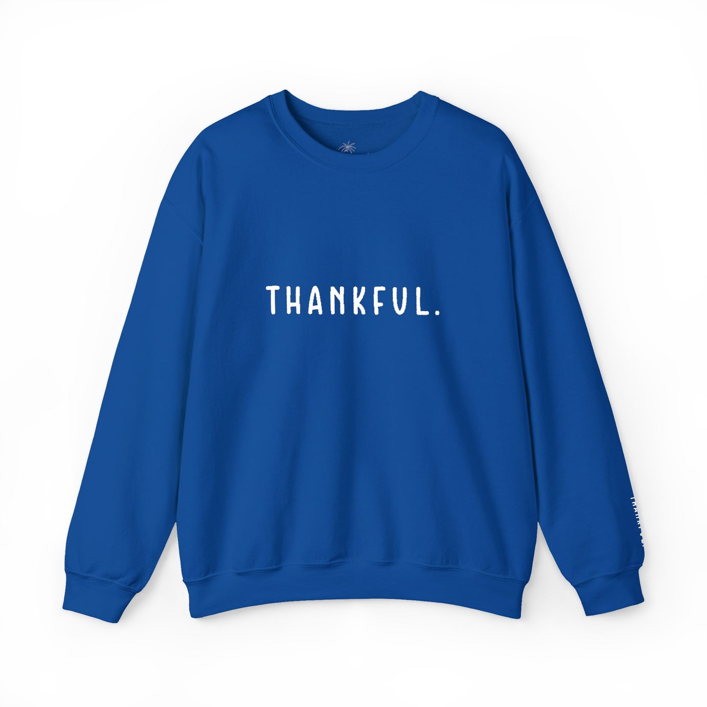 Embroidered Thankful Crewneck
