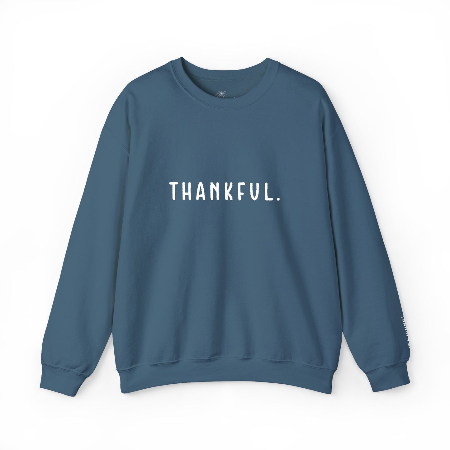 Embroidered Thankful Crewneck
