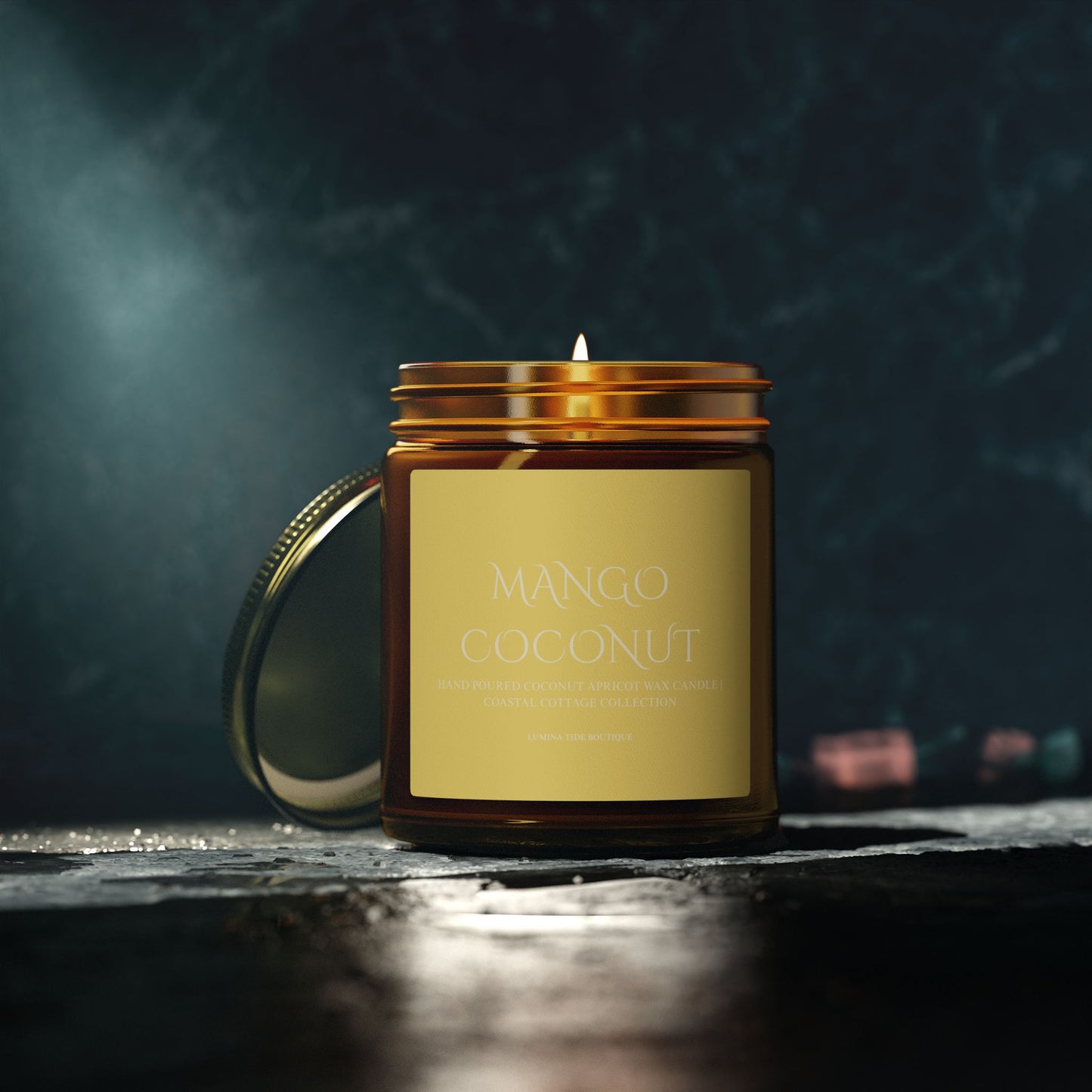 Mango Coconut Scented Candle (4oz, 9oz)
