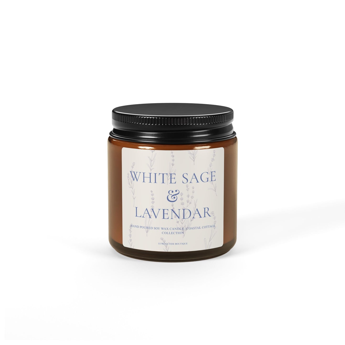 White Sage & Lavender Scented Candle