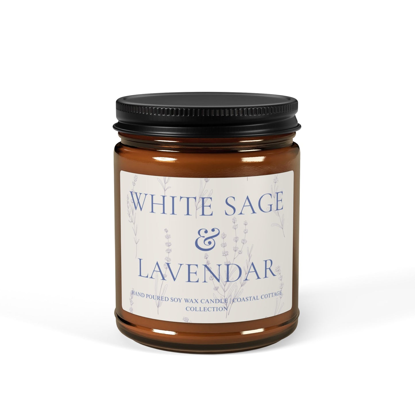 White Sage & Lavender Scented Candle