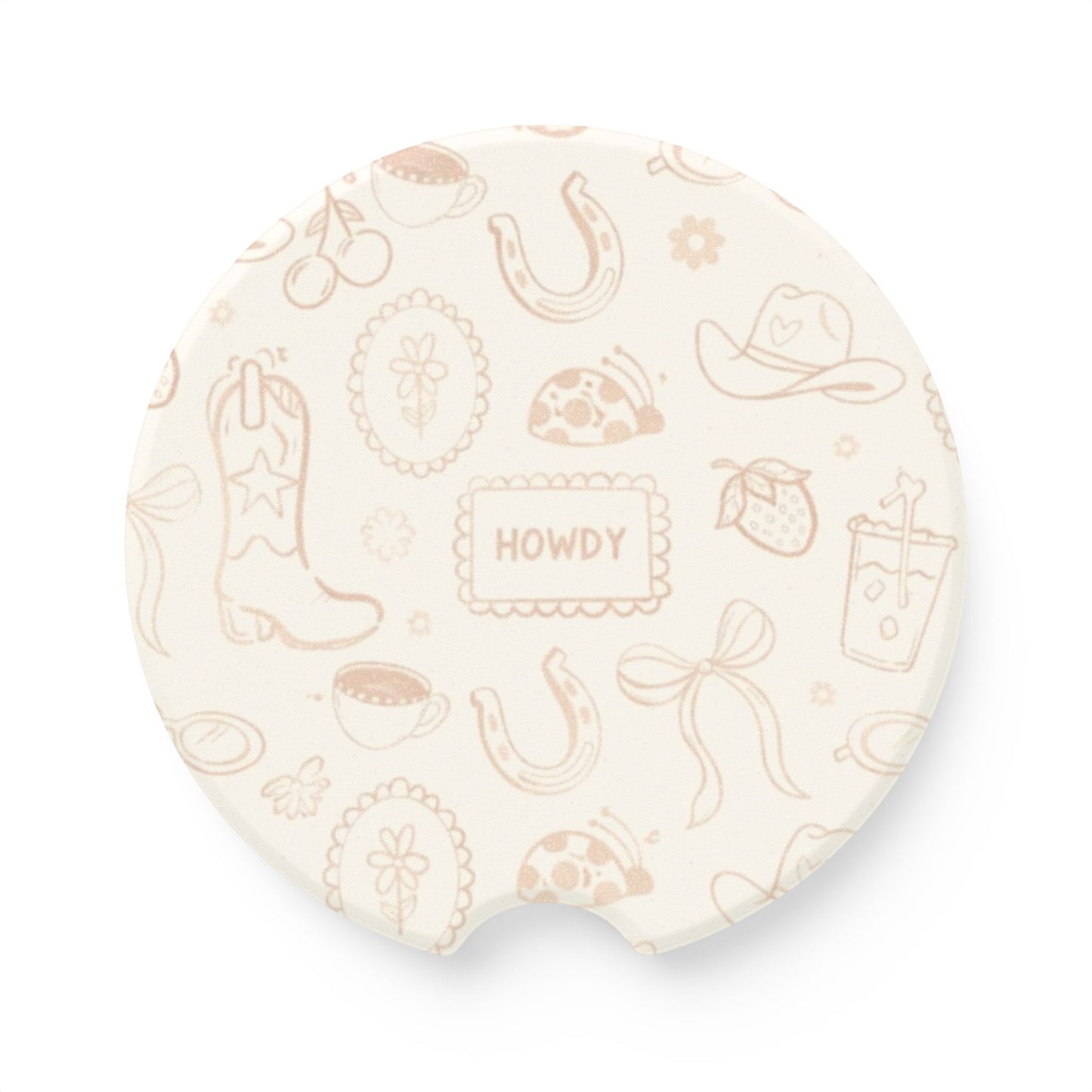 Cowgirl Themed Car Coasters