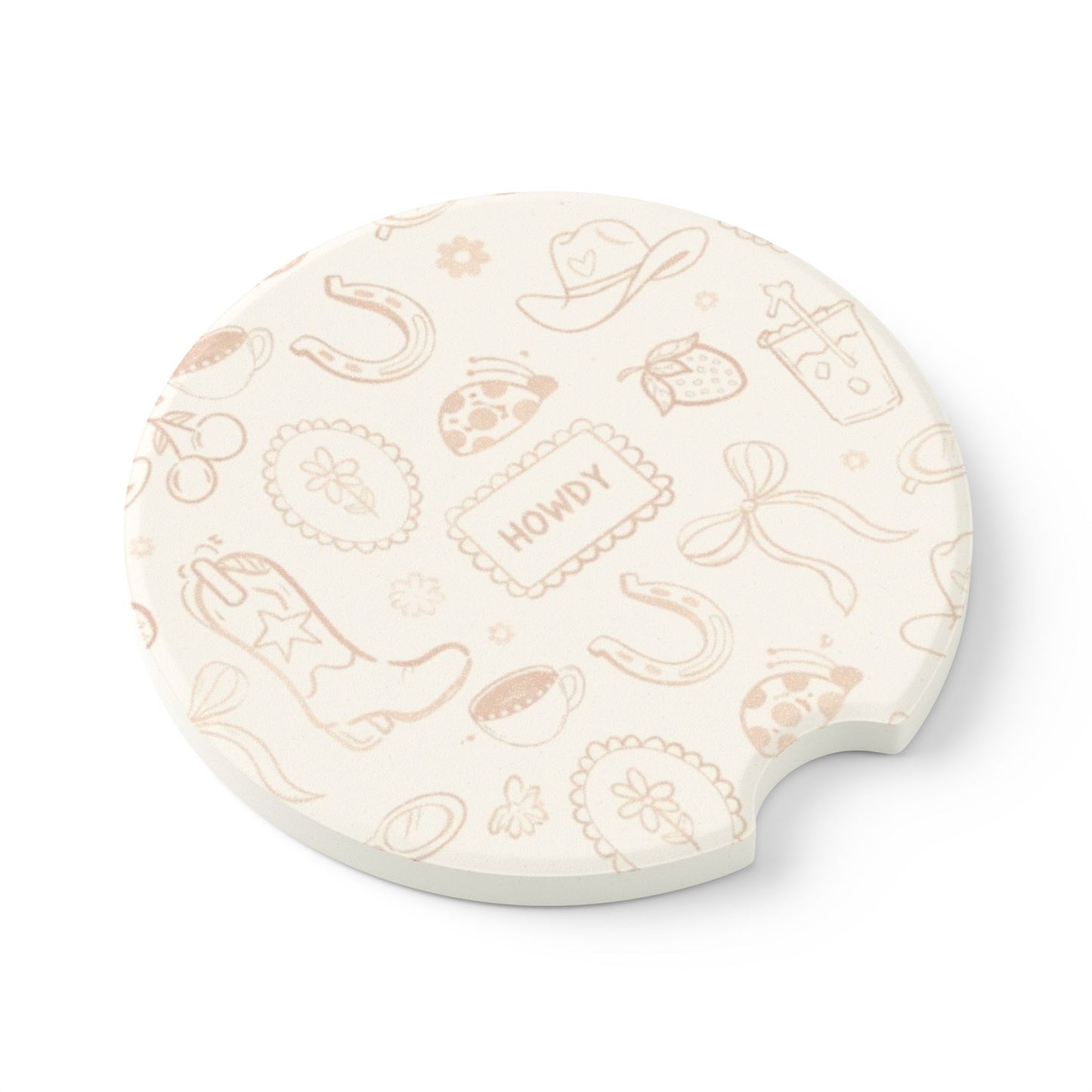 Cowgirl Themed Car Coasters