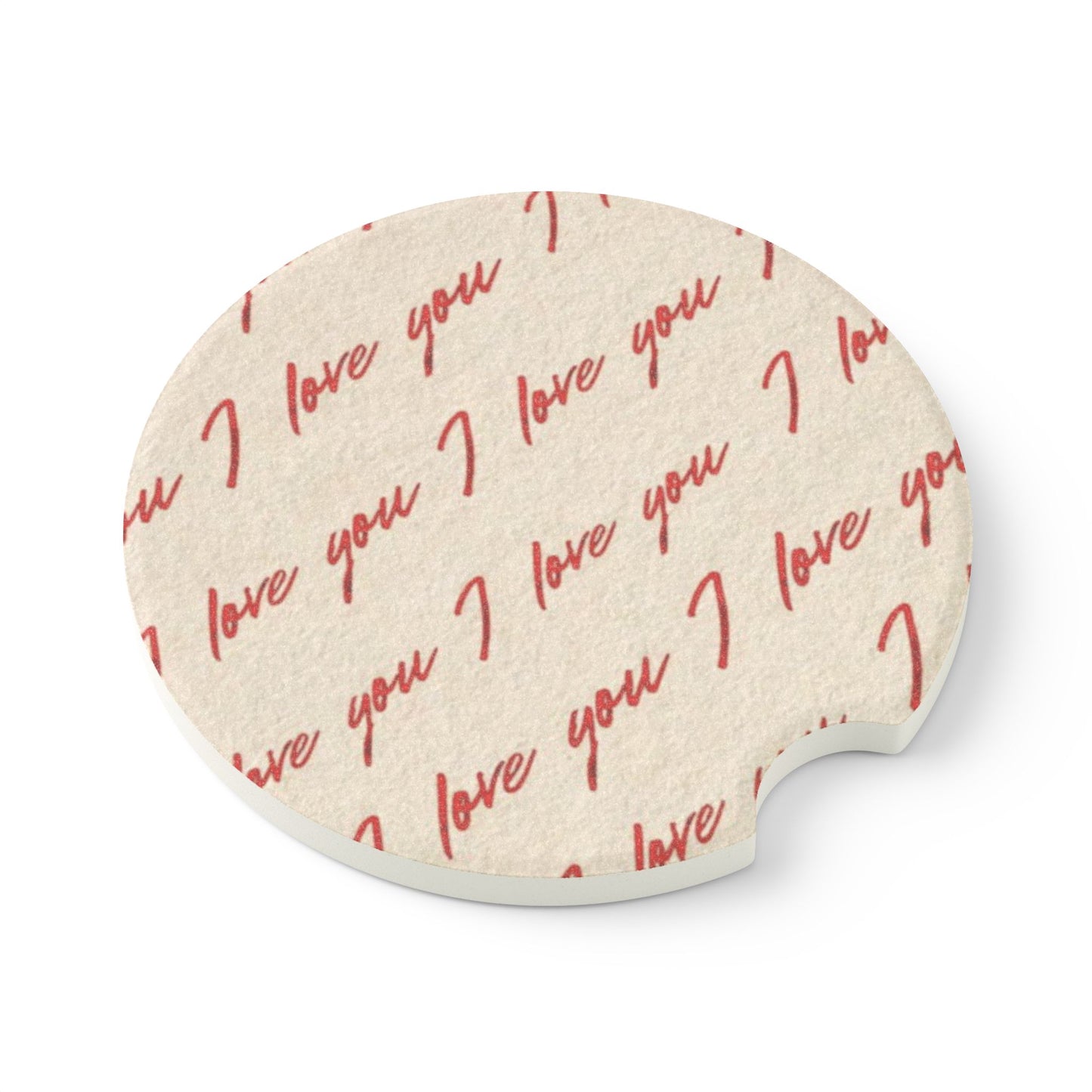 "I Love You" Car Coasters