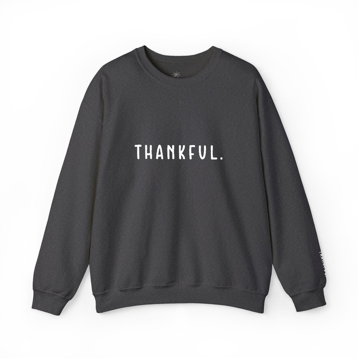 Embroidered Thankful Crewneck