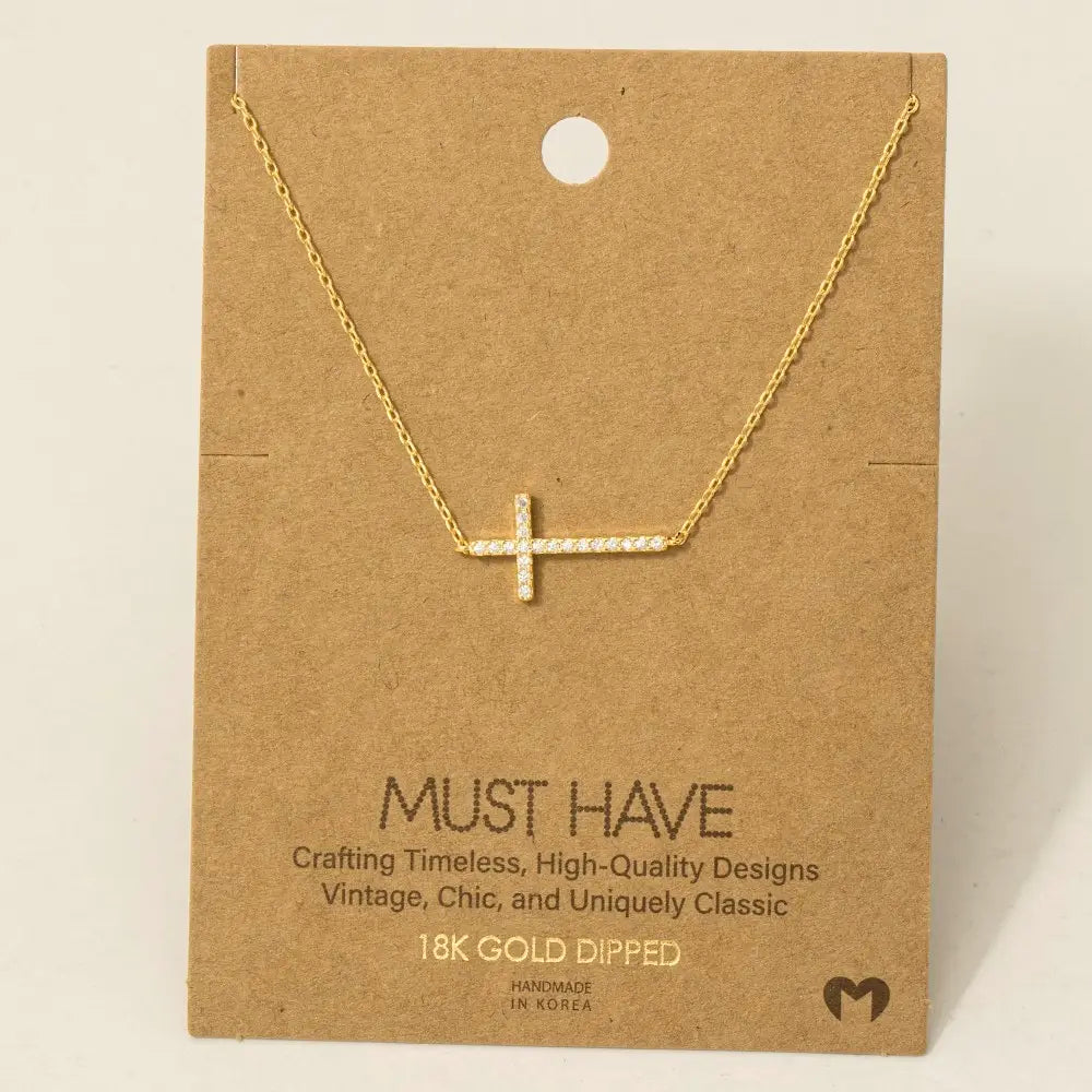 Gold Cross Necklace