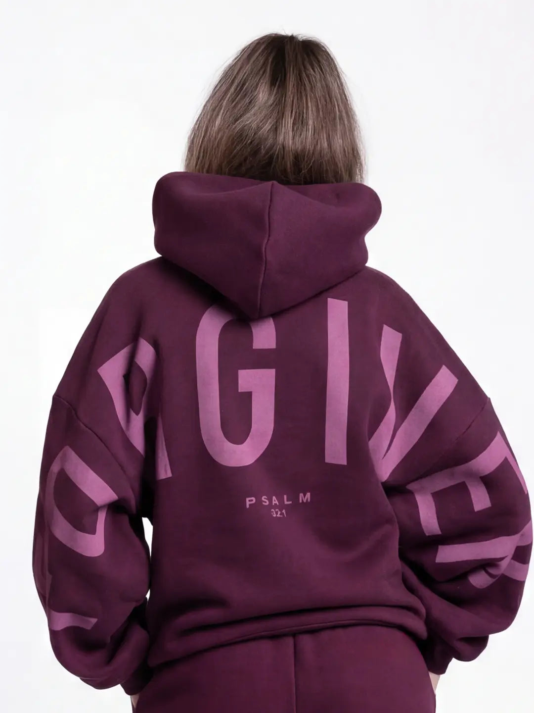 "Forgiven" Kingdom Essential Hoodie - Dark Cherry