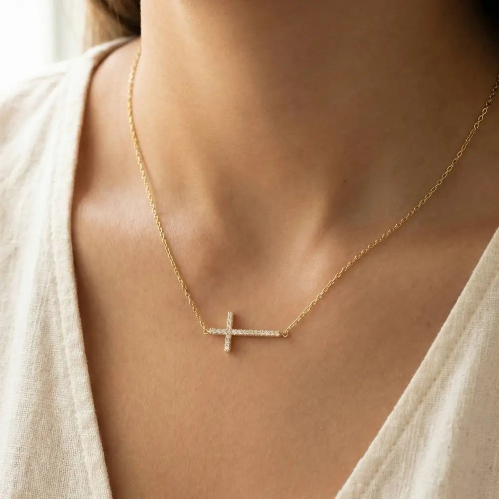 Gold Cross Necklace