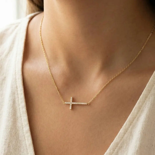 Gold Cross Necklace