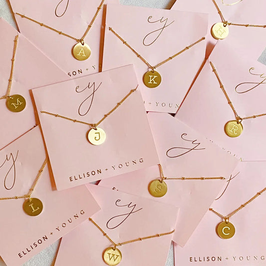 Gold Initial Necklace